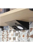 Voxify Mutfak Aydınlatma Mat Siyah Tezgah Altı Led Prizli Led Aydınlatma Armatür A++ Kalite - 1