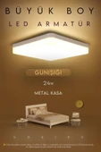 Voxify 24w Kare Tavana Sıfır Led Plofenyer Avize Armatür Banyo Tuvalet Balkon Led Glop Armatürü Gün Işığı thumbnail 1