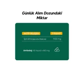 Spirulina Içeren 60 Kapsül 660 Mg Takviye Edici Gıda thumbnail 5