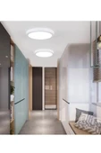 Viesteknoloji Büyük Boy Tavana Sıfır Led Plofonyer Avize Armatür Banyo Tuvalet Balkon Lambası Armatürü Beyaz Işık - 6
