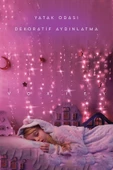 Voxify Peri Led 3 Metre Pembe Pilli 2025 3 Fonksiyonlu Dekoratif Aydınlatma Yılbaşı Çam Ağacı Ev Süsleme - 2