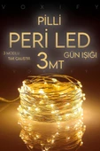 Voxify 3 Metre Pilli Peri Led Dekor Işık Gün Işığı Yılbaşı Çam Ağacı Ev Süsleme Dekoratif Lamba Gün Işığı - 1