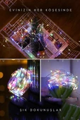 Voxify RGB Pilli LED Işık 3 Metre | İç ve Dış Mekan Parti Dekorasyonu, Renkli Kutlama Işığı - 6