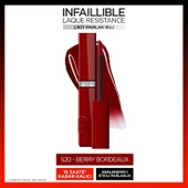 L'Oréal Paris Infaillible Laque Resistance Likit Parlak Ruj - 520 Berry Bordeaux - 1