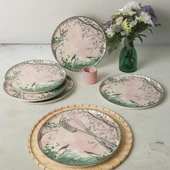 Keramika Pink Woods Nordic Servis Tabağı 28 cm 6 Adet 22641 - 4