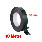 Çift Taraflı Köpük Sünger Bant Eva Montaj Bandı Siyah 30 mm x 10 Metre 1 Adet - 2