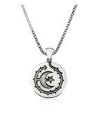 Erkek Gümüş Ay Yıldız Kolye thumbnail 1