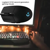 Logitech G102 6 Düğmeli 6000 Dpı Optik USB Kablolu Oyun Faresi - Siyah (Yurt Dışından) - 3