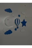 Home Çocuk Odası Işıklı Yıldızay Uçan Balon Dekoratif Gece Lambası - 1