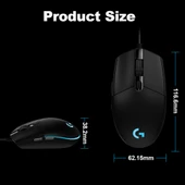 Logitech G102 Kablolu Gaming Mouse Optik Ayarlanabilir (Yurt Dışından) - 4