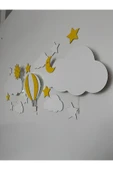 Home Çocuk Odası Işıklı Hava Balonu Ay Bulut Güneş Dekoratif Gece Lambası - 1