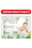 Natural 5 Numara Juniour Pamuklu Bebek bezi 168 Adet - 1