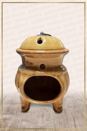 Tandır Temalı Sarı Buhurdanlık - 1