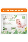 Natural 2 Numara Mini Pamuklu Bebek Bezi 132 Adet - 1