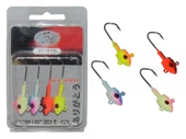 Captain6412 Jig Head Rigato Body 4'lü Mix Set Çift Yönlü Jig Head 7 gr Silikon Yem İğnesi - 1