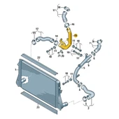 Seat Altea XL 2007-2015 1.6TDi CAY Turbo Plastik Borusu 1K0145770AE - 3