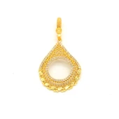 Çeyrek Altın Çerçeveli Kolye Ucu Altın Kaplama TGR-681 - 1