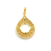Çeyrek Altın Çerçeveli Kolye Ucu Altın Kaplama TGR-692 - 2