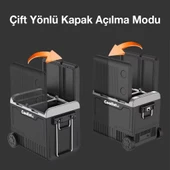 Coolist CLK65W 12/24Volt 220Volt 65 Litre Çift Bölmeli Tekerlekli Outdoor Kompresörlü Oto Buzdolabı/Dondurucu thumbnail 8