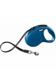 Flexi  Flexı New Classic Otomatik Şerit Köpek Gezdirme Tasma Xs Mavi 3 mt - 1