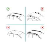 Mercedes C Serisi S205 Ara Atkı Siyah- Elegance v2 (2 Parça) | SW (2014-2021) - 5