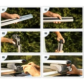 Peugeot Partner Tepee Ara Atkı Gri- Bold Bar v1 (2 Parça) | (2008-2018) - 5