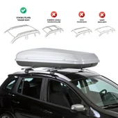 Opel Combo D Ara Atkı Gri- Bold Bar v1 (2 Parça) | (2011-2018) - 4