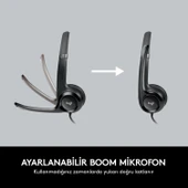 Logitech H390 USB Gürültü Önleyici Mikrofonlu Kulaklık - Siyah - 6