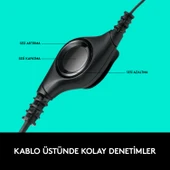 Logitech H390 USB Gürültü Önleyici Mikrofonlu Kulaklık - Siyah - 4