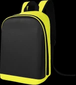 SMART BAG sarı Led Ekranlı Sırt Çantası, Motorcu Çantası - 1