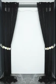 İP PERDE İNCE ZİNCİR  100 Cm EN 280 Cm BOY ANTRASİT RENK HAZIR İP PERDE - 5