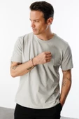 Erkek T-shirt %100 Pamuk Regular Fit Standart Kesim Bisiklet Yaka Basic Tişört BASIC-T-SHIRT1 - 11