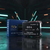 Konvertör çevirici 24-12V 60 Amper Kompakt ve dayanıklı Çevirici thumbnail 1