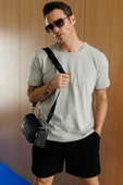Erkek T-shirt %100 Pamuk Regular Fit Standart Kesim Bisiklet Yaka Basic Tişört BASIC-T-SHIRT1 - 8