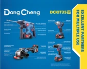 Dong Cheng Akülü 4 lü Set Kırıcı+Vidalama+Somun Sökme+Taşlama DCKIT35EM - 2