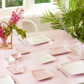 Karaca Naomi 26 Parça 6 Kişilik Kahvaltı Takımı Pink - 5