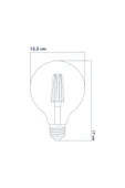 Rustik LED Ampul E27 6W 2500K Gün Işığı 3'lü ERD-39 - 2