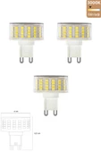 Smd LED Ampul G9 9W 3000K 5'li ERD-270 - 1