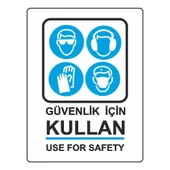 EKSTRAFIX GUVENLIK ICIN KULLAN LEVHA(YUL-402)25x35 - 1