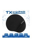 TX Ergopad Plus Siyah Jel Bilek Destekli Mousepad 250x220x5mm Acmpad01 - 1