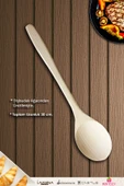Standlı Ahşap Tahta Kaşık Seti Yemek Servis Sunum Kaşık Seti Ahşap Kaşıklık - Doğal Ağaç (5 Parça) thumbnail 5