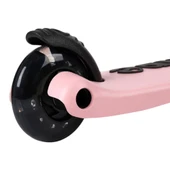 Let's Ride 3 Tekerlekli Katlanabilir Işıklı Scooter Pembe - 5