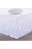 Astarlı Ve Fırfırlı Beyaz Baza Eteği Üç Kat - 1