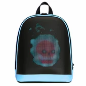 MİNİ SMART BAG Mavi Led Ekranlı Sırt Çantası, Motorcu Çantası - 1