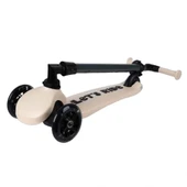 Let's Ride 3 Tekerlekli Katlanabilir Işıklı Scooter Bej - 5