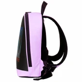 MİNİ SMART BAG Mor Led Ekranlı Sırt Çantası, Motorcu Çantası - 4