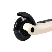 Let's Ride 3 Tekerlekli Katlanabilir Işıklı Scooter Bej - 7