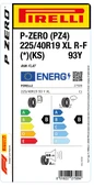 Pirelli 225/40R19 93Y Xl R-F * Ks L.S. P-Zero Pz4 B-B-68 Yaz Oto Lastiği (Üretim Yılı: 2025) thumbnail 2
