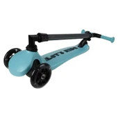 Let's Ride 3 Tekerlekli Katlanabilir Işıklı Scooter Turkuaz - 5