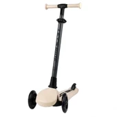 Let's Ride 3 Tekerlekli Katlanabilir Işıklı Scooter Bej - 3